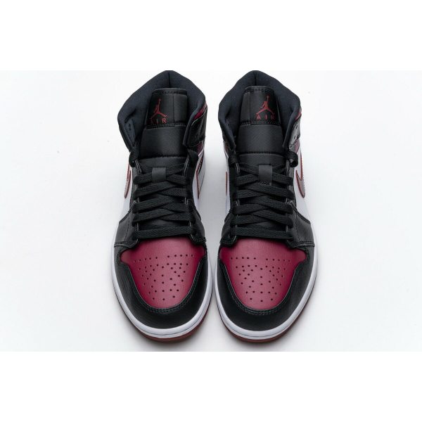 Fake Air Jordan 1 Mid Bred Toe  554724-066