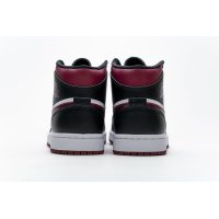 Fake Air Jordan 1 Mid Bred Toe  554724-066