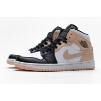 Fake Air Jordan 1 Mid Crimson Tint  554725-133