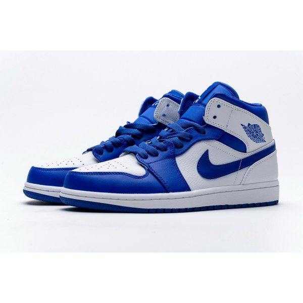 Fake Air Jordan 1 Mid Hyper Royal 554724-114