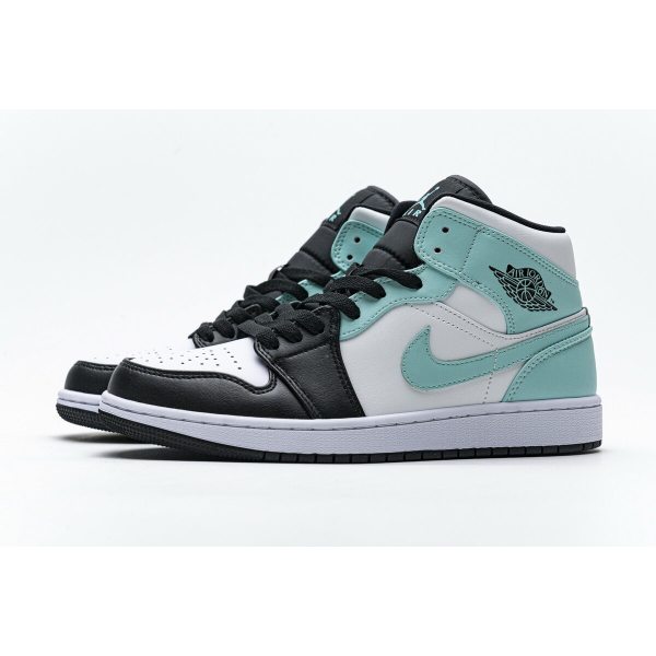 Fake Air Jordan 1 Mid Island Green  554724-132