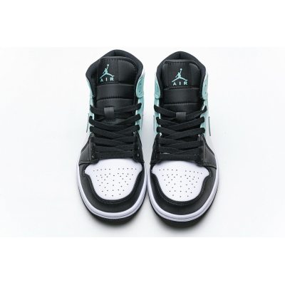 Fake Air Jordan 1 Mid Island Green  554724-132