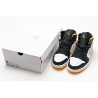 Fake Air Jordan 1 Mid Laser Orange Black (W)  CV5276-107