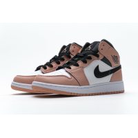 Fake Air Jordan 1 Mid Pink Quartz (GS) 555112-603