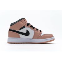 Fake Air Jordan 1 Mid Pink Quartz (GS) 555112-603