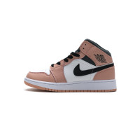 Fake Air Jordan 1 Mid Pink Quartz (GS) 555112-603