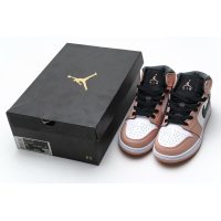 Fake Air Jordan 1 Mid Pink Quartz (GS) 555112-603
