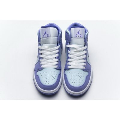 Fake Air Jordan 1 Mid Purple Aqua (GS)  554724-116