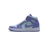 Fake Air Jordan 1 Mid Purple Aqua (GS)  554724-116