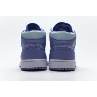 Fake Air Jordan 1 Mid Purple Aqua (GS)  554724-116