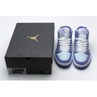 Fake Air Jordan 1 Mid Purple Aqua (GS)  554724-116