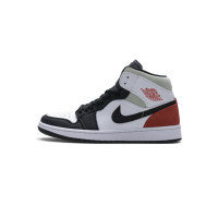 Fake Air Jordan 1 Mid SE Union Black Toe  852542-100