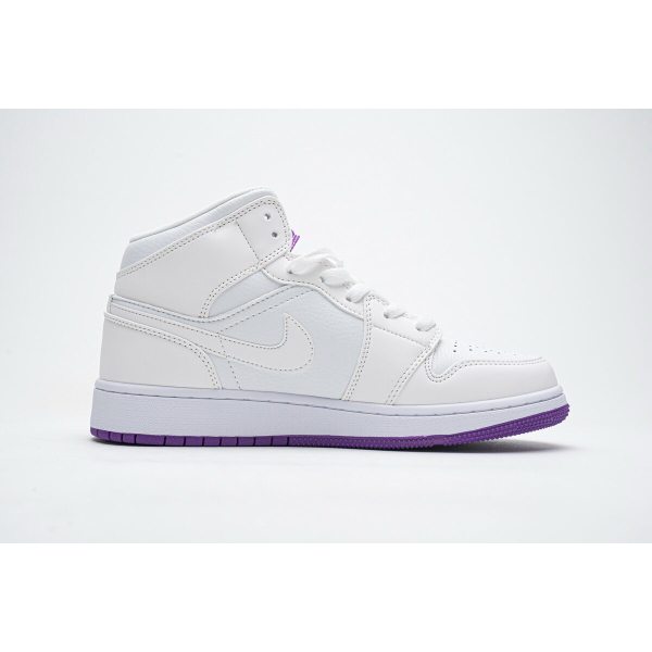 Fake Air Jordan 1 Mid SE White Fuchsia Blast  555112-100