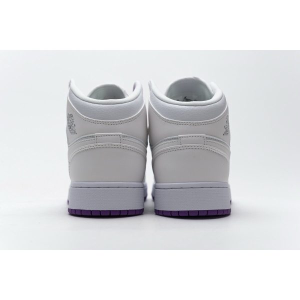 Fake Air Jordan 1 Mid SE White Fuchsia Blast  555112-100