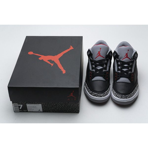 Fake Air Jordan 3 Retro Black Cement (2018) 854262-001