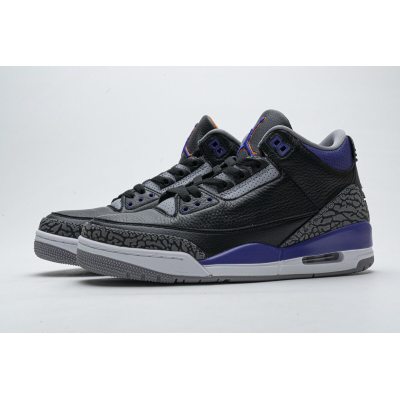 Fake Air Jordan 3 Retro Black Court Purple CT8532-050