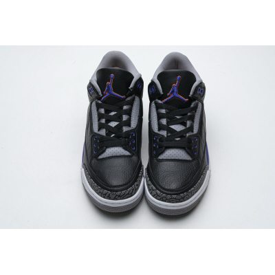 Fake Air Jordan 3 Retro Black Court Purple CT8532-050