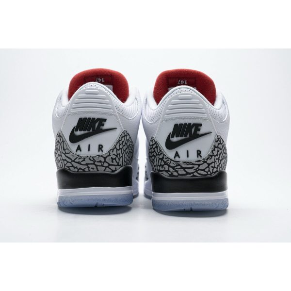 Fake Air Jordan 3 Retro Free Throw Line White Cement 923096-101