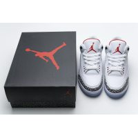 Fake Air Jordan 3 Retro Free Throw Line White Cement 923096-101