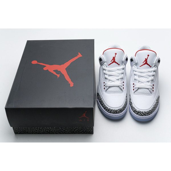 Fake Air Jordan 3 Retro Free Throw Line White Cement 923096-101