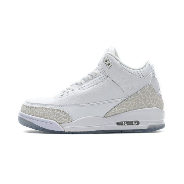 Fake Air Jordan 3 Retro Pure White (2018) 136064-111