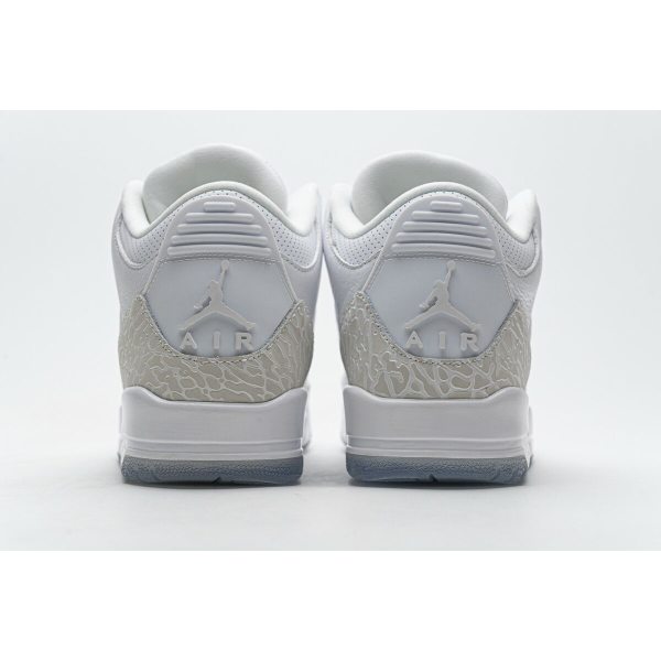 Fake Air Jordan 3 Retro Pure White (2018) 136064-111