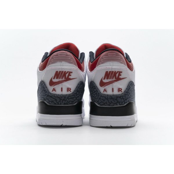 Fake Air Jordan 3 Retro SE Fire Red Denim (2020) CZ6431-100