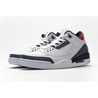 Fake Air Jordan 3 Retro SE-T CO JP Fire Red Denim CZ6433-100