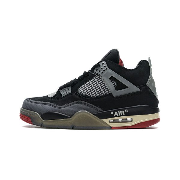 Fake Air Jordan 4 OFF White Bred CV9388-001