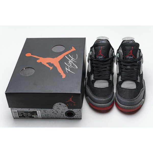 Fake Air Jordan 4 OFF White Bred CV9388-001