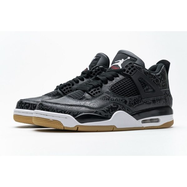 Fake Air Jordan 4 Retro Laser Black Gum CI1184-001