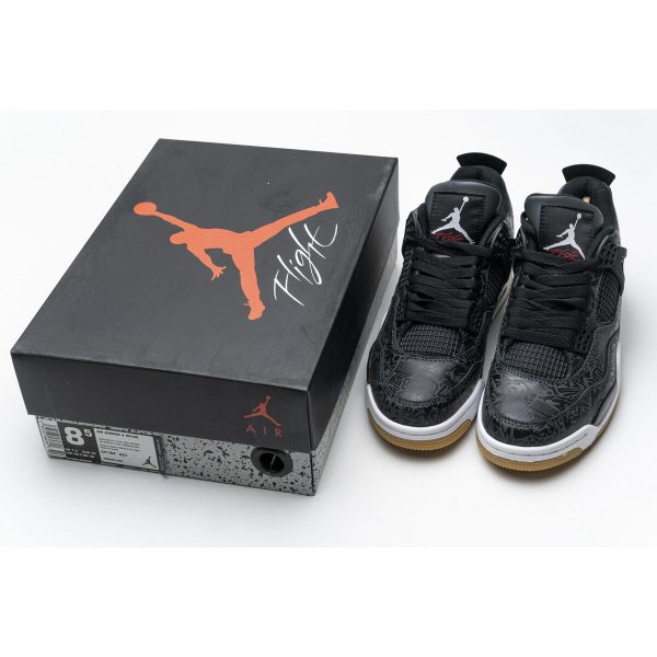 Fake Air Jordan 4 Retro Laser Black Gum CI1184-001