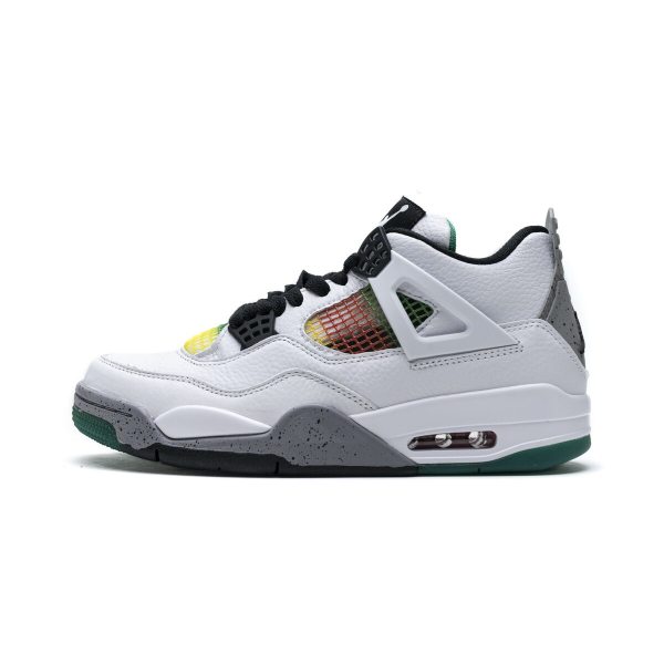 Fake Air Jordan 4 Retro Lucid Green Rasta (W) AQ9129-100