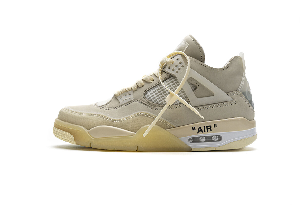 Fake Air Jordan 4 Retro Off White Sail W CV9388 100