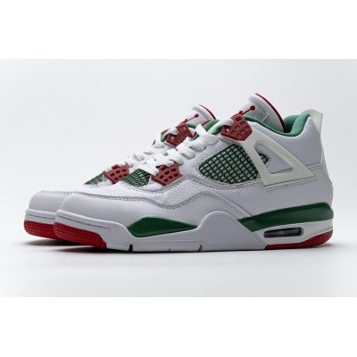 Fake Air Jordan 4 Retro White Green Red AQ3816-063