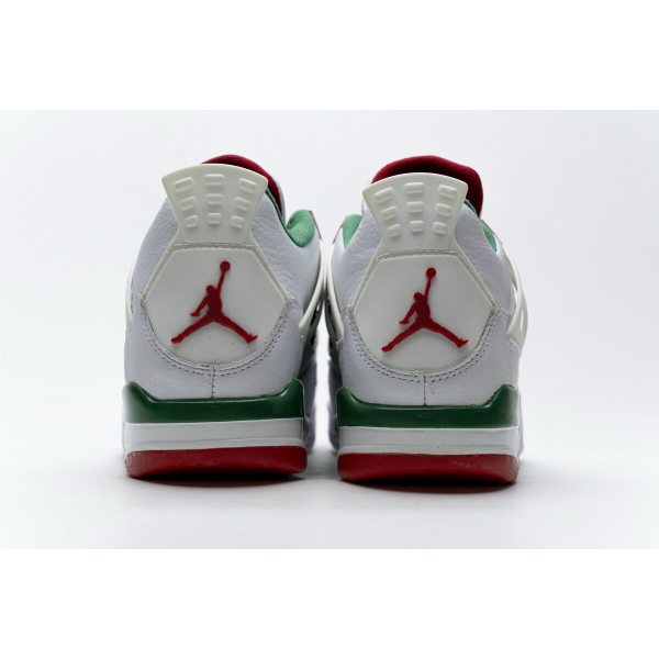 Fake Air Jordan 4 Retro White Green Red AQ3816-063