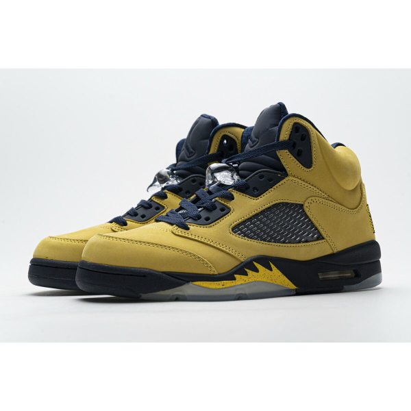 Fake Air Jordan 5 Retro Michigan (2019) CQ9541-704