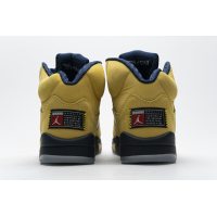 Fake Air Jordan 5 Retro Michigan (2019) CQ9541-704