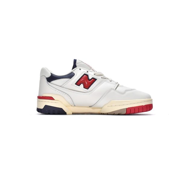 Fake BB550A3 Aim&#233; Leon Dore x New Balance 550 White Red Navy