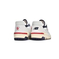 Fake BB550A3 Aim&#233; Leon Dore x New Balance 550 White Red Navy