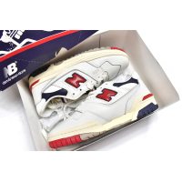 Fake BB550A3 Aim&#233; Leon Dore x New Balance 550 White Red Navy