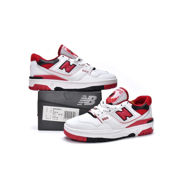 Fake BB550SE1 New Balance 550 White Team Red