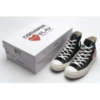 Fake Converse Chuck Taylor All-Star 70s Hi Comme des Garcons PLAY Black 150204C