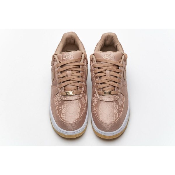 Fake Nike Air Force 1 Low Clot Rose Gold Silk CJ5290-600
