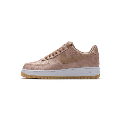 Fake Nike Air Force 1 Low Clot Rose Gold Silk CJ5290-600