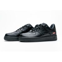 Fake Nike Air Force 1 Low Supreme Black CU9225-001