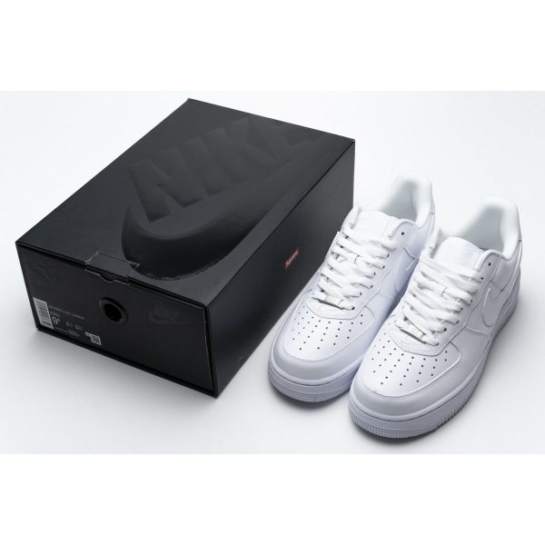 Fake Nike Air Force 1 Low Supreme White CU9225-100