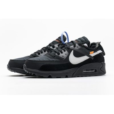 Fake Nike Air Max 90 OFF-WHITE Black AA7293-001