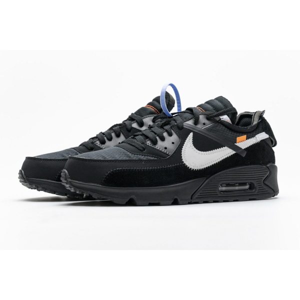 Fake Nike Air Max 90 OFF-WHITE Black AA7293-001