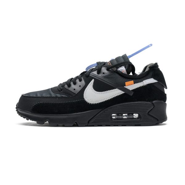 Fake Nike Air Max 90 OFF-WHITE Black AA7293-001